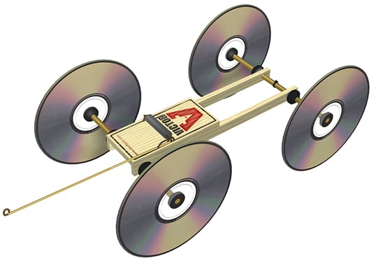 Little Moe: mousetrap car kit