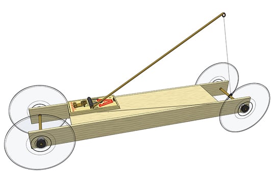 mousetrap car kit: the basic kit