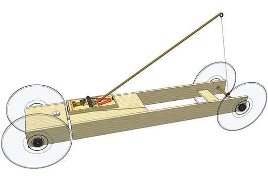 mouse trap car kit: the basic ii kit