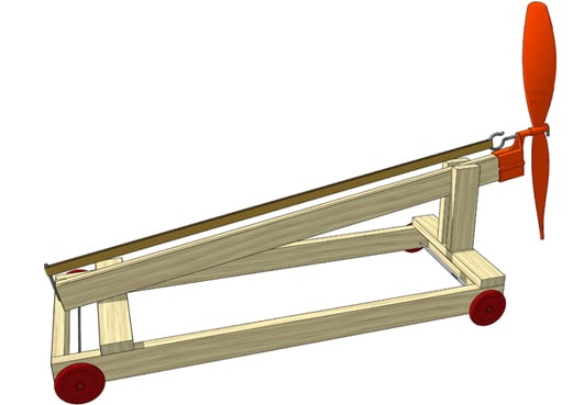 rubber band racer kit: The Enforcer