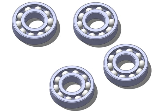 Micro Ball Bearings (4 pack)