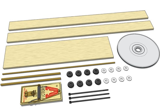 Build Your Own Kit mouse trap car kit